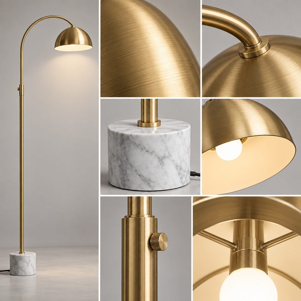 Nelvqaro™ Arched Living Room Reading Floor Lamp main image 06