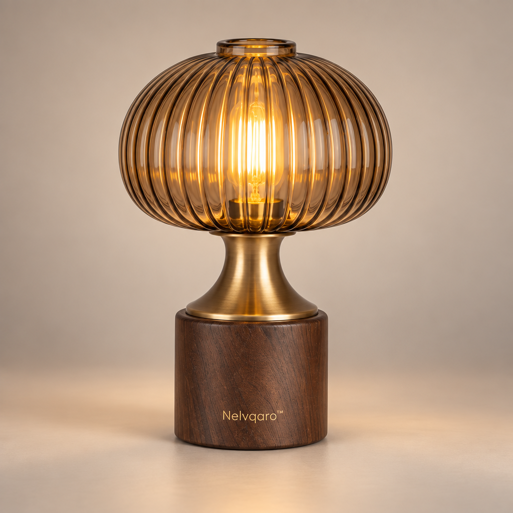 Nelvqaro™ Vintage Glass Ambient Table Lamp hero