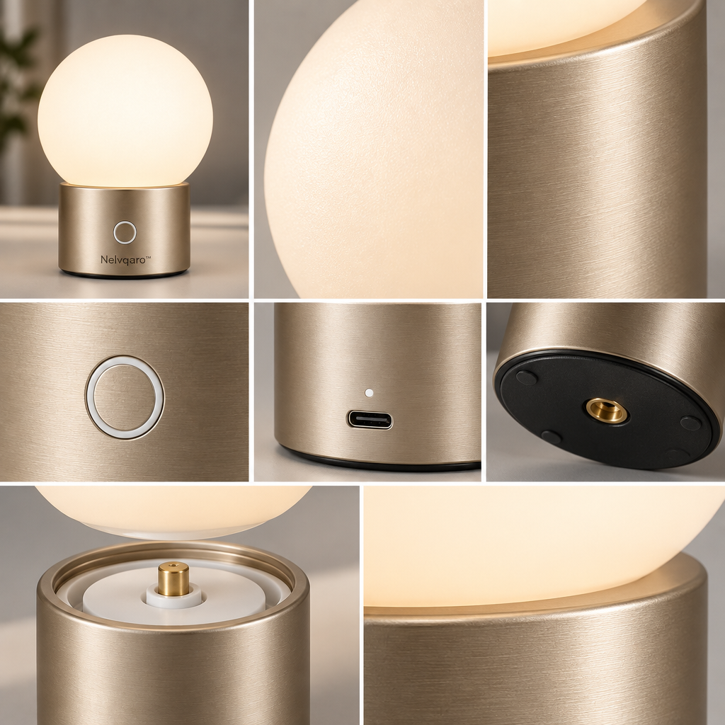 Nelvqaro™ Wireless Touch Bedside Lamp main image 06