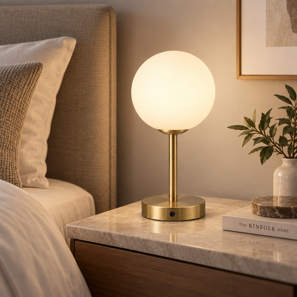 Nelvqaro™ Dimmable Globe Bedside Lamp main image 05