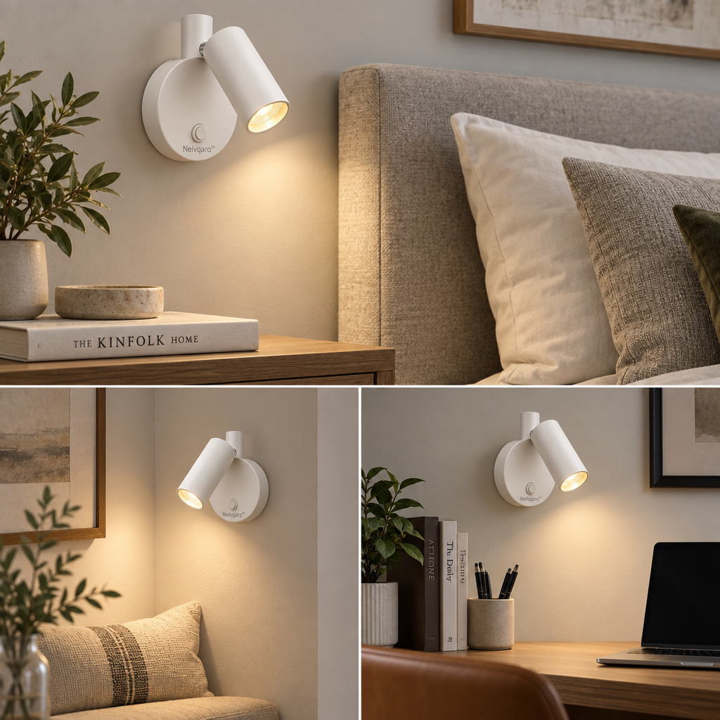 Nelvqaro™ Rotatable Reading Wall Lamp main image 02