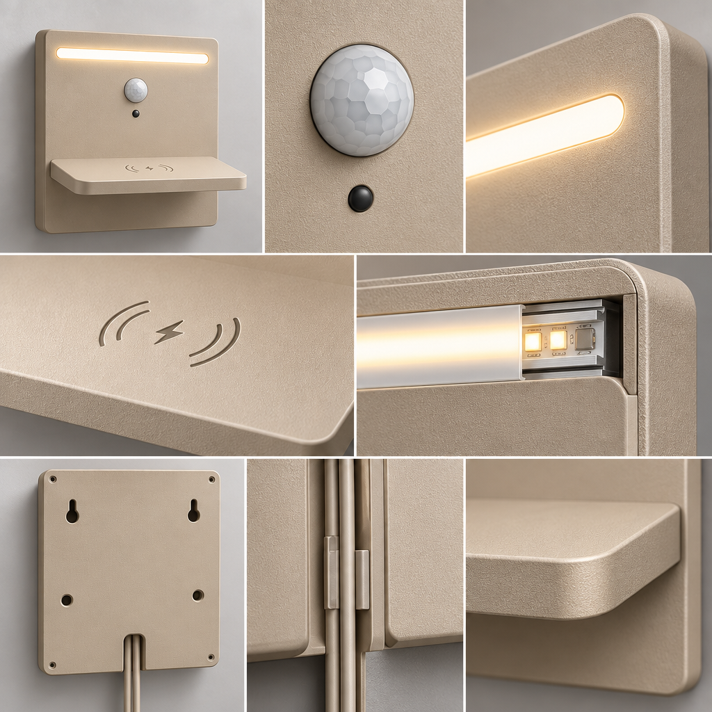 Nelvqaro™ Wireless Charging Sensor Wall Light main image 06