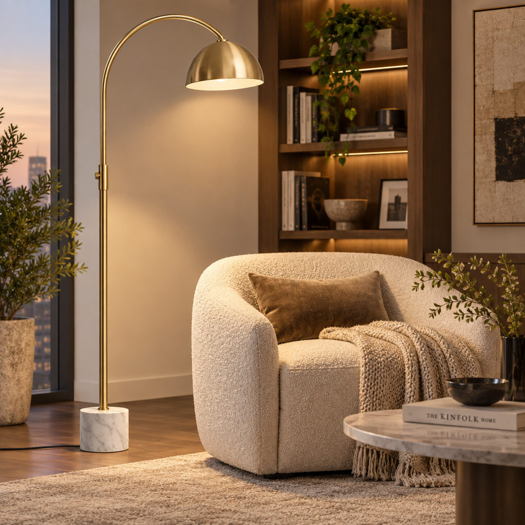 Nelvqaro™ Arched Living Room Reading Floor Lamp main image 05
