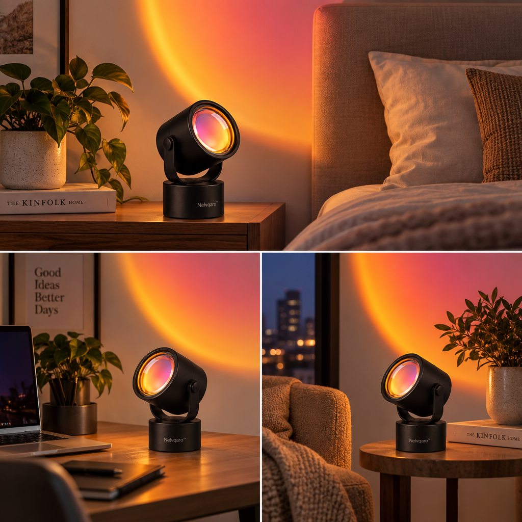 Nelvqaro™ Sunset Projection Ambient Lamp main image 02